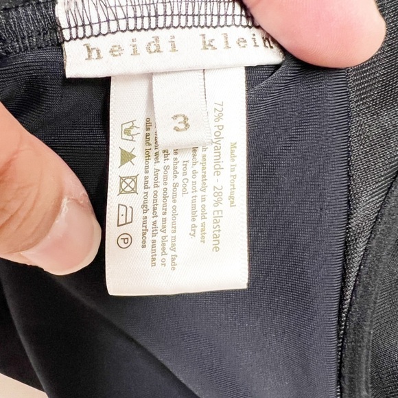 Heidi Klein Womens Gold Logo Clasp Backless Flutter Bust One Piece Swimsuit - Picture 6 of 11